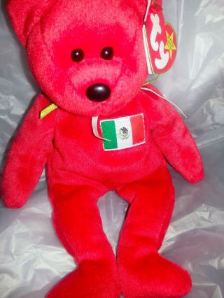 Very Rare Authentic Ty Osito Beanie Baby Mexico