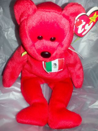 very Rare Authentic Ty osito Beanie baby Mexico 2