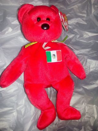 very Rare Authentic Ty osito Beanie baby Mexico 3