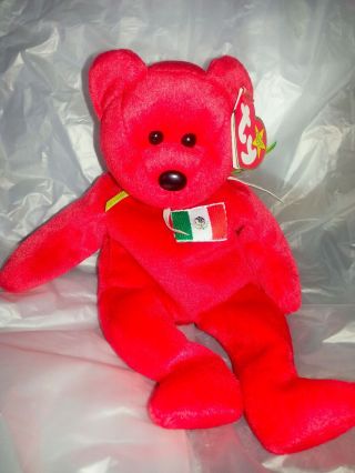 very Rare Authentic Ty osito Beanie baby Mexico 4