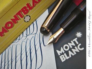 1956 Montblanc 344 Soft Flex Ef Boxed Nos Rare Noodle Vintage Fountain Pen