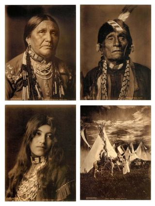 Antique 1906 George B.  Cornish Photographs Of Native Americana Indians