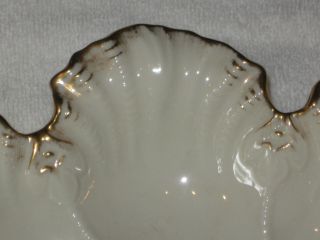 Antique/Vintage Decorative Lenox China Bowl - Ruffled Design/ Gold Trim 10 