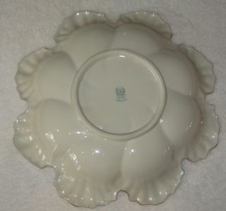 Antique/Vintage Decorative Lenox China Bowl - Ruffled Design/ Gold Trim 10 