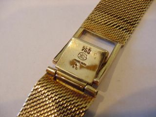 VINTAGE 18 - KARAT GOLD PATEK PHILIPPE BRACELET AUTHENTIC 39.  5 GRAMS 19mm 5