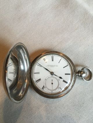 Silver Hoddell & Co Pocket Watch Circa 1880 - 1885 Very Fine