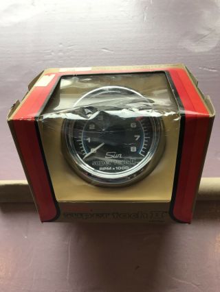 Nos,  Sun Tach 2 Cp7901 Tachometer Vintage Hot Rod,  Rat Rod Muscle Car