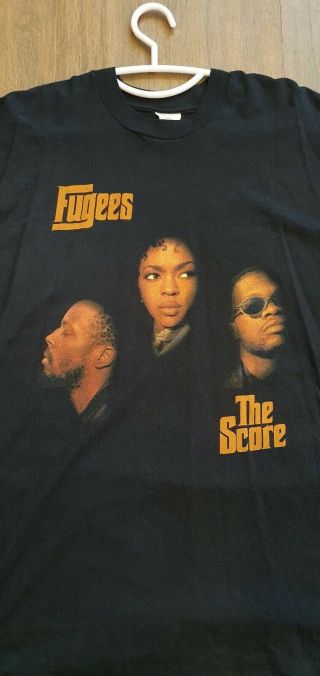 Mega rare Vintage Fugees tour lauryn hill T Shirt rap tee snoop wu tupac nas 4