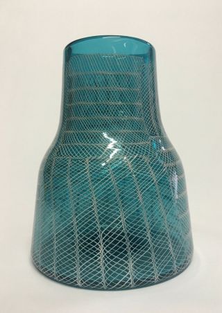 Rare Murano Glass Paolo Venini Mosaico Zanfirico Vase 4