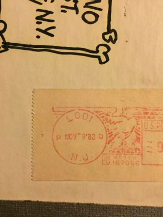 Misfits rare 1982 - 1983 Fiend Club envelopes,  stickers,  handwritten box 8