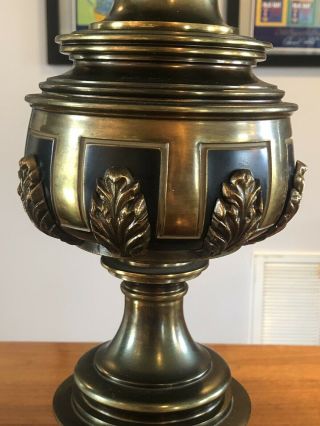 Vintage Stiffel Brass Acanthus Leaf Table Lamps Hollywood Regency MCM 7