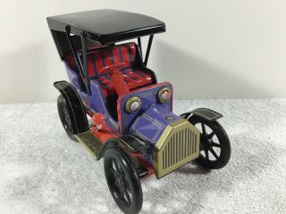 Vintage Trade Mark Modern Toys Lever Action Tin Friction Car Made in Japan KO 2