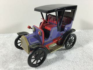 Vintage Trade Mark Modern Toys Lever Action Tin Friction Car Made in Japan KO 4