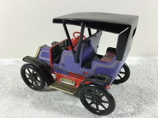 Vintage Trade Mark Modern Toys Lever Action Tin Friction Car Made in Japan KO 5
