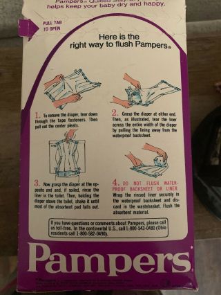 Vintage Pampers Diapers 1970’s 3