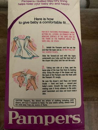 Vintage Pampers Diapers 1970’s 4