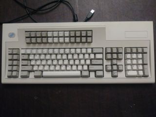Vintage Ibm Model M 120/122 Key Clicky Keyboard With Built - In Usb (1992)