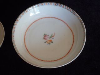 Circa 1800 Chinese Export Porcelain Tea Bowl and Saucer - Floral Decoration 3