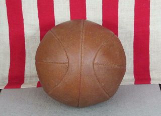 Vintage 1940s Wilson Leather Basketball Official Laceless J6L Great Display Ball 3