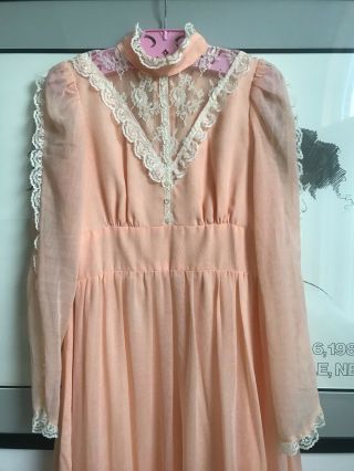 70s Boho Gunne Sax Love Witch Vintage Prairie Dress Size Small Rare Size 10 4