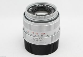 - Leica Macro - ELmar - M 90mm f4 1:4/90 Silver Chrome M6 M9 - P M8 M9 MP RARE 4