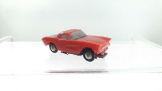 Marx Slot Racer Red 1962 Corvette Car Vintage Toy Ho Scale