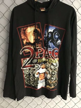 Vintage Tupac Bootleg Hoodie Size Large 2