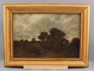 Antique Charles Miller American Impressionist Long Island Ny Landscape Painting