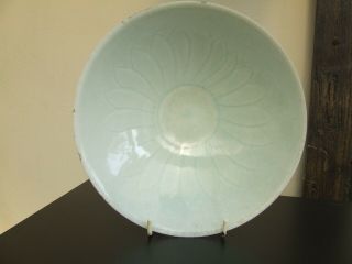 CHINESE PORCELAIN SONG DYNASTY QINGBAI LOTUS INCISED FOOTED BOWL CIRCA 1200 2