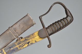 Very Rare 1810 Us Officer Cavalry Saber Sword