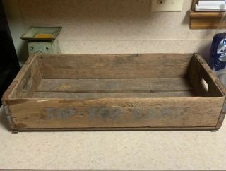 Antique Tip - Top Cakes Wood Crate Bread Cake Baltimore Maryland 1952