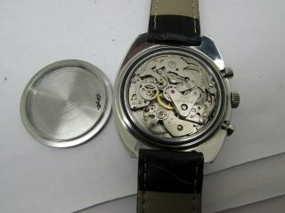Vintage Heuer Autavia Chronograph Steel Valjoux 7736 Men Watch 6