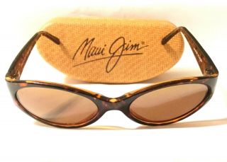 Rare Maui Jim Malia Sunglasses | Tortoise W/ Bronze Polarized Lenses Mj 125 - 10