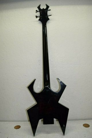Vintage 1984 BC Rich 4 String Widow Bass guitar With Coffin Case RARE 7