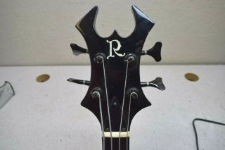 Vintage 1984 BC Rich 4 String Widow Bass guitar With Coffin Case RARE 9