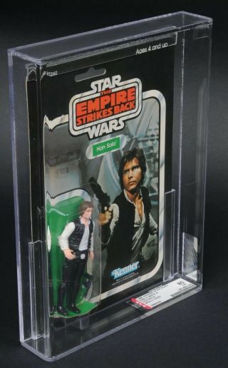 Star Wars Vintage Han Solo Small Head ESB 31 Back - A AFA 80 (80/85/85) MOC 3