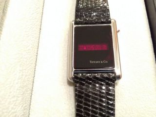 Tiffany & Co Fairchild LED watch RARE 1970 ' s watch fully fine 3