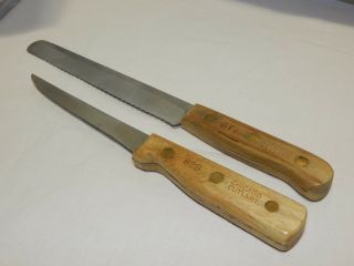 Set Of 2 Chicago Cutlery Knives 62s Boning Knife & Bt7 Serrated Bread Knife