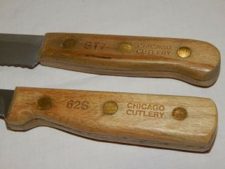 Set Of 2 Chicago Cutlery Knives 62S Boning Knife & BT7 Serrated Bread Knife 2