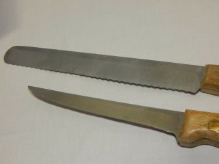 Set Of 2 Chicago Cutlery Knives 62S Boning Knife & BT7 Serrated Bread Knife 3
