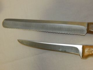 Set Of 2 Chicago Cutlery Knives 62S Boning Knife & BT7 Serrated Bread Knife 4