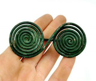 Celtic Ca.  400bc Bronze Spectacle Brooch - Rare - R 499