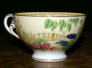 Adderley ' s Bone China England Mandarin Pattern Cup Saucer & Bread Plate 07475 4