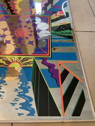 Rare Ron Walotsky ' Aquarius ' Vtg 1971 Mylar Poster blacklight 7