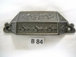 Antique Cast Iron Bin Pull 1869