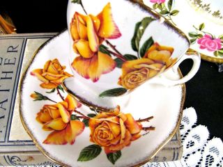 Queen Anne Tea Cup And Saucer Royal Roses Teacup Cup & Saucer Yellow Rose
