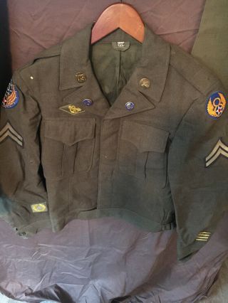 Vintage World War Ii Ww2 Us Army Air Force Uniform Coat Jacket 40s Military