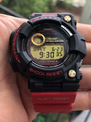 Casio G - Shock Gwf - T1030a - 1jr Rising Red Frogman Titanium (only 300 Made) Rare