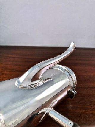 MYSTERY STERLING SILVER COFFEE POT GEORGIAN? CHINESE EXPORT? CANADIAN? 305G 4