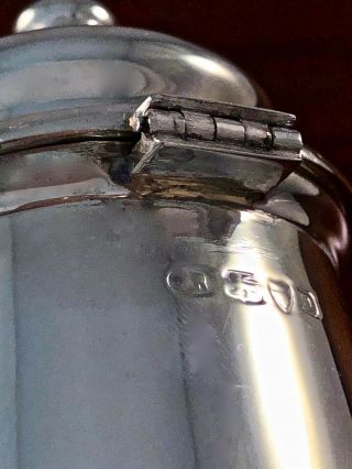 MYSTERY STERLING SILVER COFFEE POT GEORGIAN? CHINESE EXPORT? CANADIAN? 305G 9